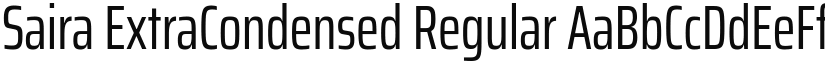 Saira ExtraCondensed font download