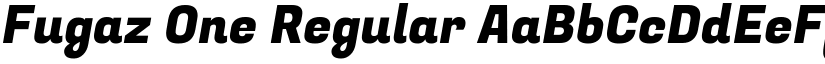 Fugaz One Regular font