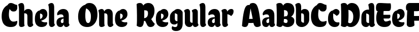 Chela One Regular font