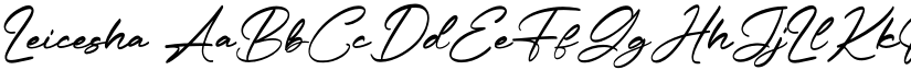 Leicesha font