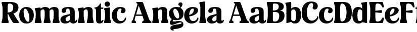 Romantic Angela font