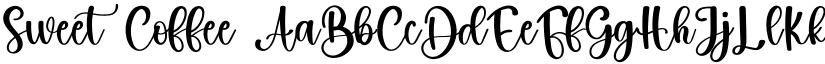 Sweet Coffee font