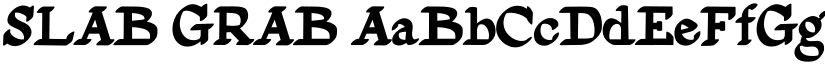 SLAB GRAB font