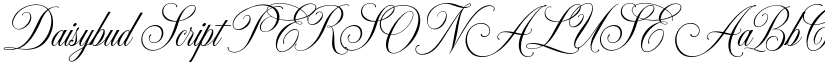 Daisybud Script PERSONAL USE font