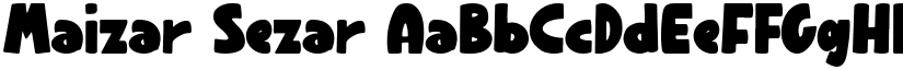 Maizar Sezar font