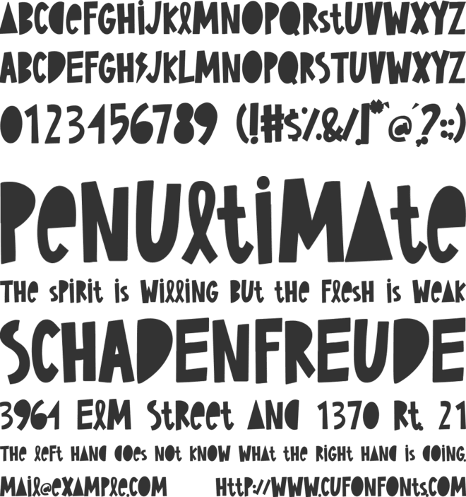 Playful Time font preview