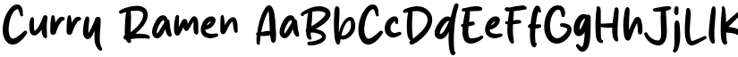 Curry Ramen font