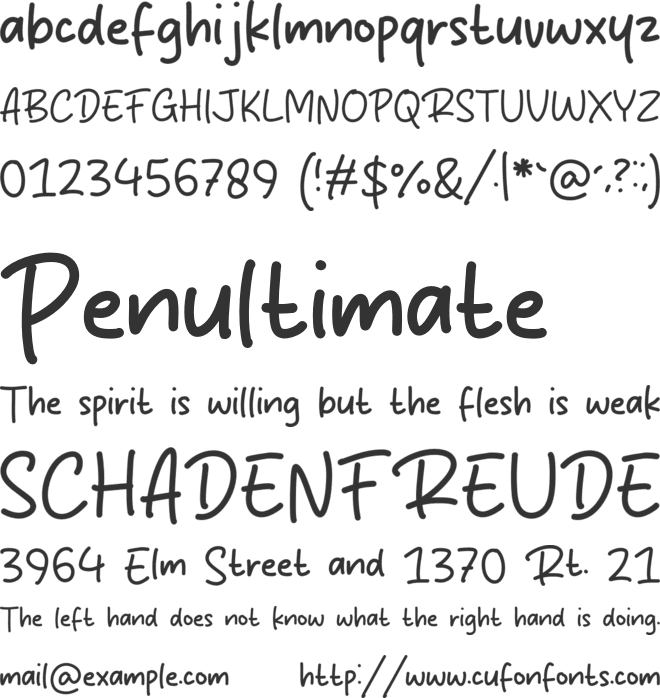 Rumble Strike font preview