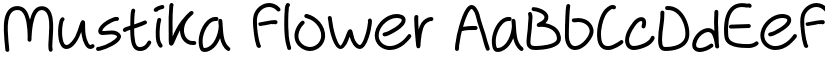 Mustika Flower font