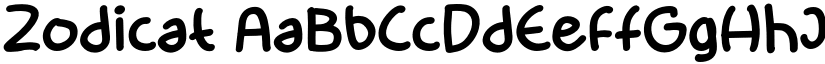 Zodicat font