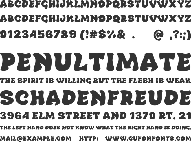 Fire Hole font preview