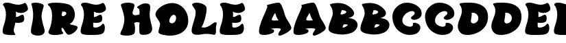 Fire Hole font