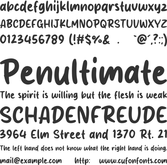 Beauty Sunny font preview