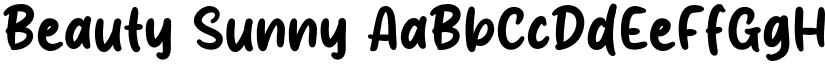 Beauty Sunny font