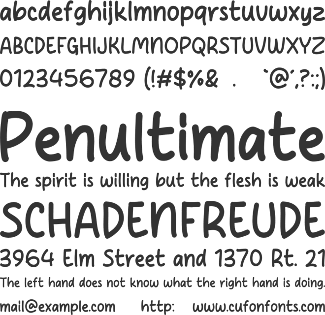 Cheese Potato font preview