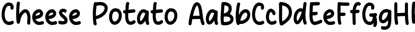Cheese Potato font