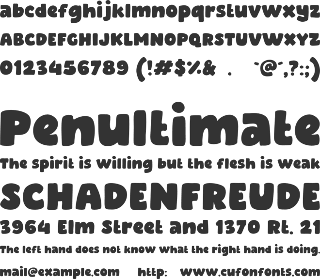 Green Sky font preview