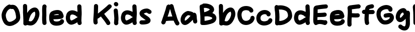 Obled Kids font
