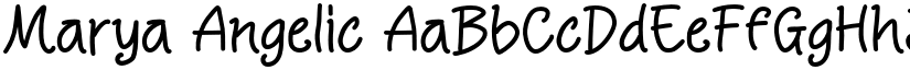 Marya Angelic font