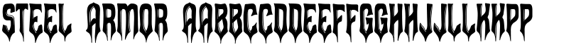 Steel Armor font