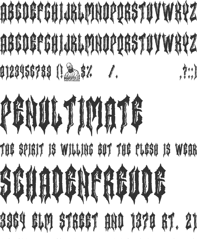 The King Manolo font preview