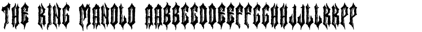 The King Manolo font