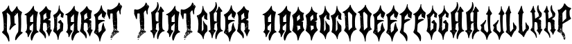 Margaret Thatcher font