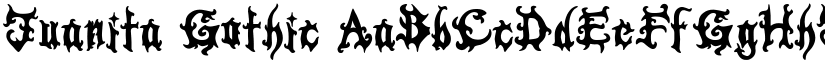 Juanita Gothic font