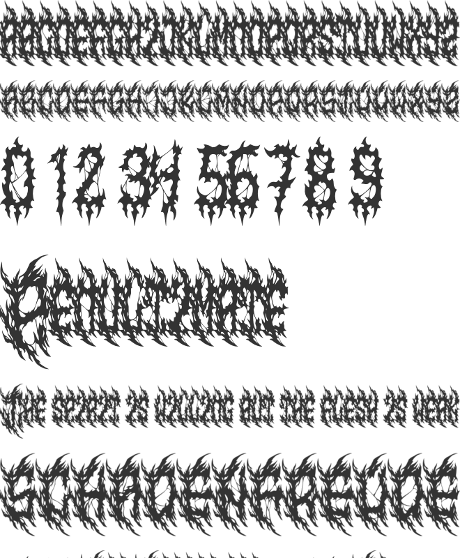 Orthros font preview