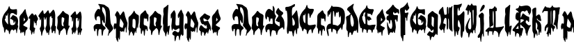 German Apocalypse font