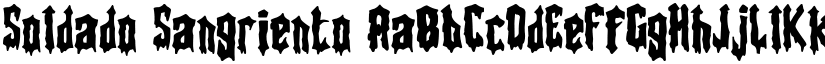 Soldado Sangriento font