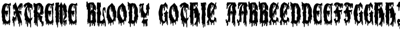 Extreme Bloody Gothic font