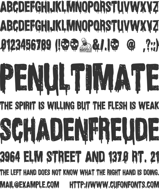 Burrito Crack font preview