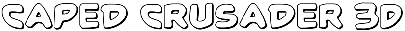Caped Crusader 3D font