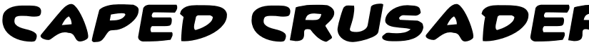 Caped Crusader Expanded SemIt font