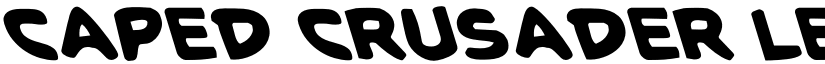 Caped Crusader Leftalic font