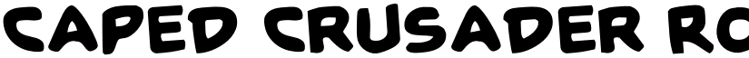 Caped Crusader Rotated font