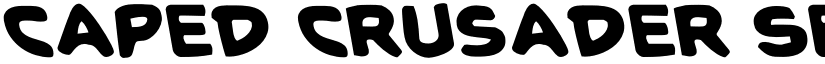 Caped Crusader Semi-Leftalic font