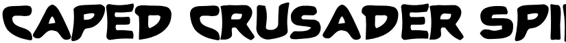 Caped Crusader Spiked font