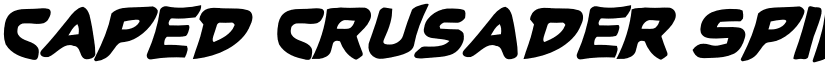 Caped Crusader Spiked Italic font