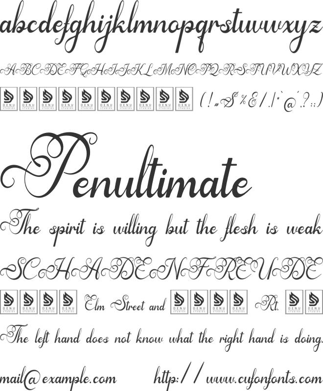 Arthemy Rorelia font preview