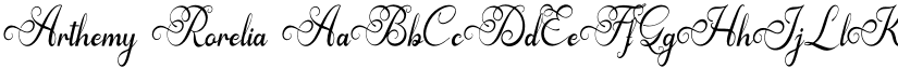 Arthemy Rorelia font