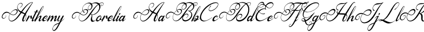 Arthemy Rorelia font