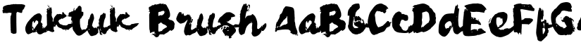 Taktuk Brush font