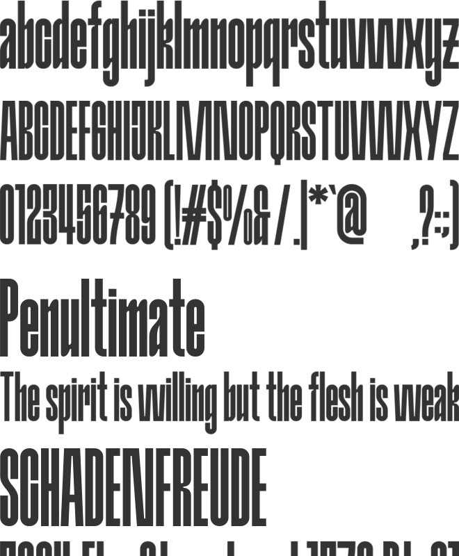 GINGERBONE font preview