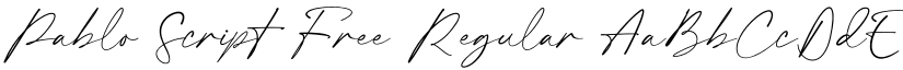Pablo Script Free Regular font