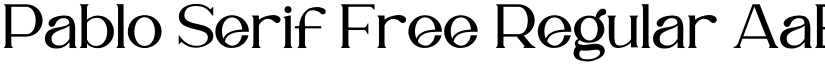 Pablo Serif Free Regular font