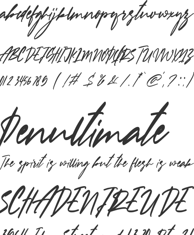 Belle Papillon font preview
