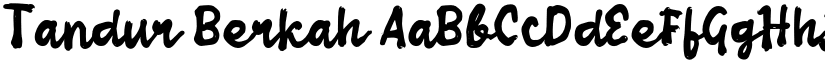 Tandur Berkah font