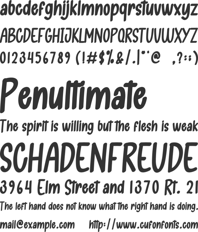 Merry Christmas font preview